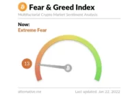 Показатель страха и жадности достиг критических 13 пунктов