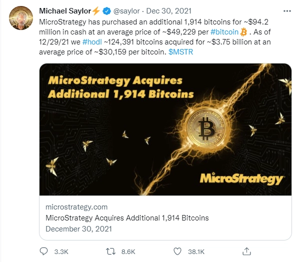 СЕО компании MicroStrategy о покупке Bitcoin